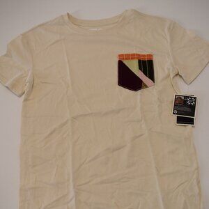 Black History Gee's Bend Short Sleeve Pocket T-Shirt, Cream, Size Xlarge (14)